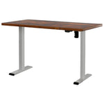 Artiss Standing Desk Motorised 140CM Rustic Brown - Furniture > Office