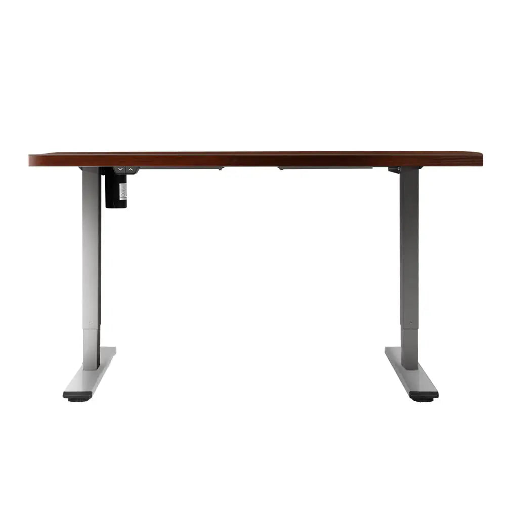 Artiss Standing Desk Motorised 140CM Walnut - Furniture > Office