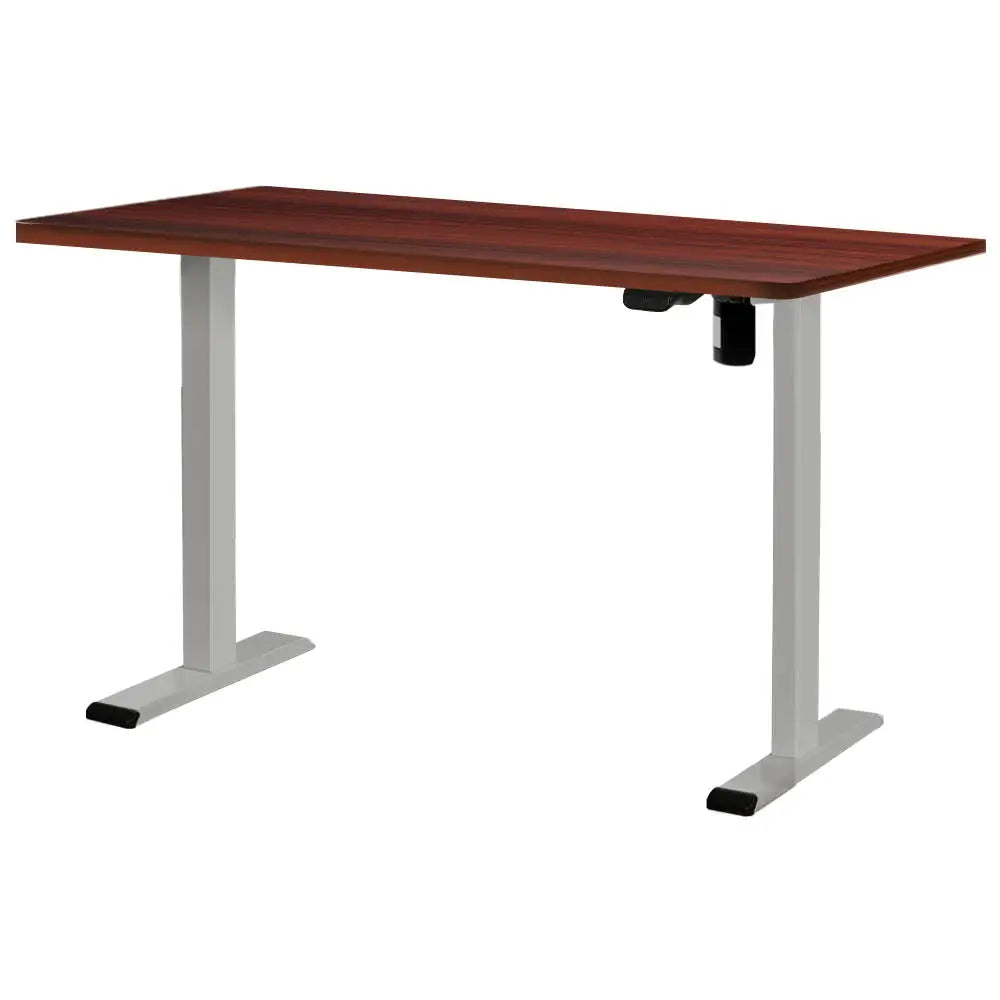 Artiss Standing Desk Motorised 140CM Walnut - Furniture > Office