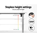 Artiss Standing Desk Motorised 140CM White - Furniture > Office