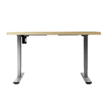 Artiss Standing Desk Motorised 140CM White Oak - Furniture > Office