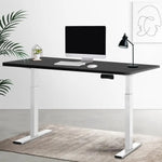 Artiss Standing Desk Motorised Dual Motor 120CM Black - Furniture > Office