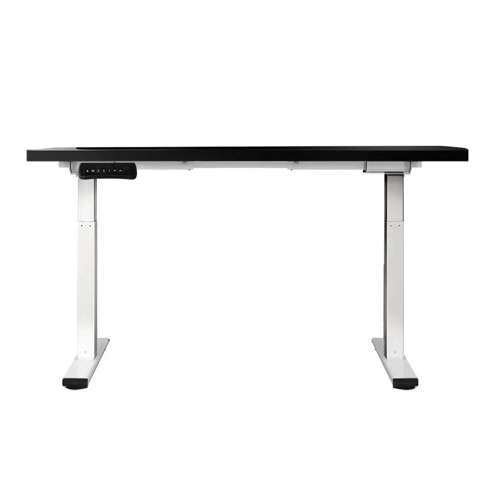 Artiss Standing Desk Motorised Dual Motor 120CM Black - Furniture > Office