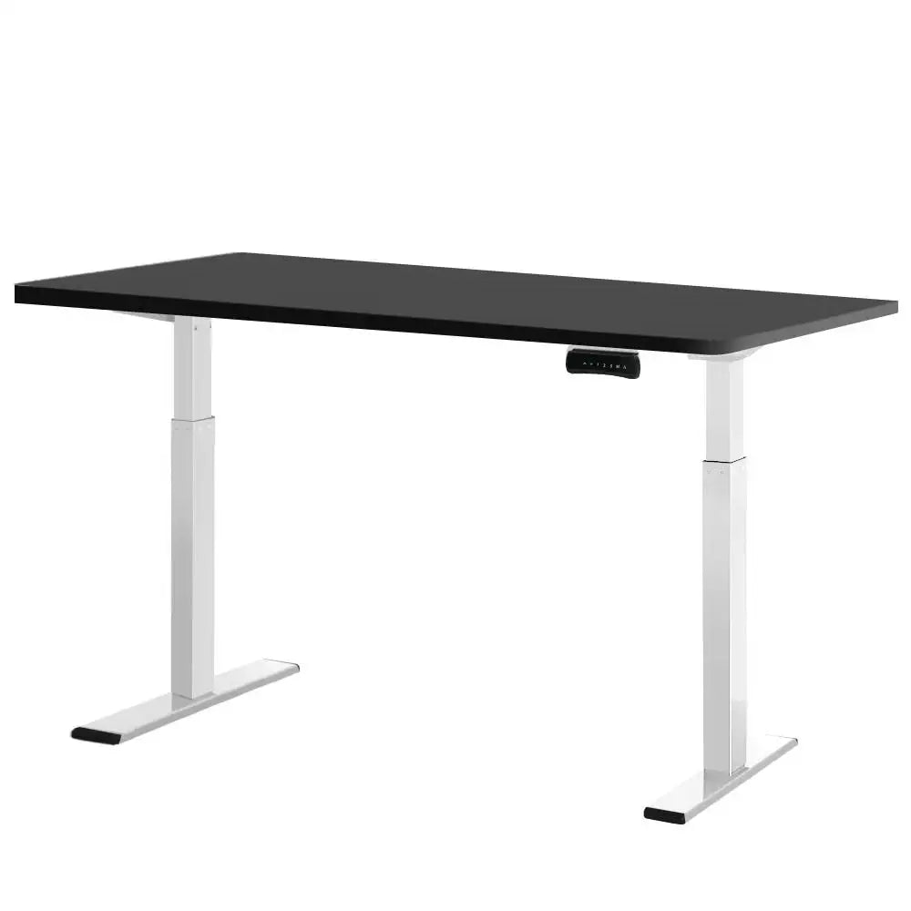 Artiss Standing Desk Motorised Dual Motor 120CM Black - Furniture > Office