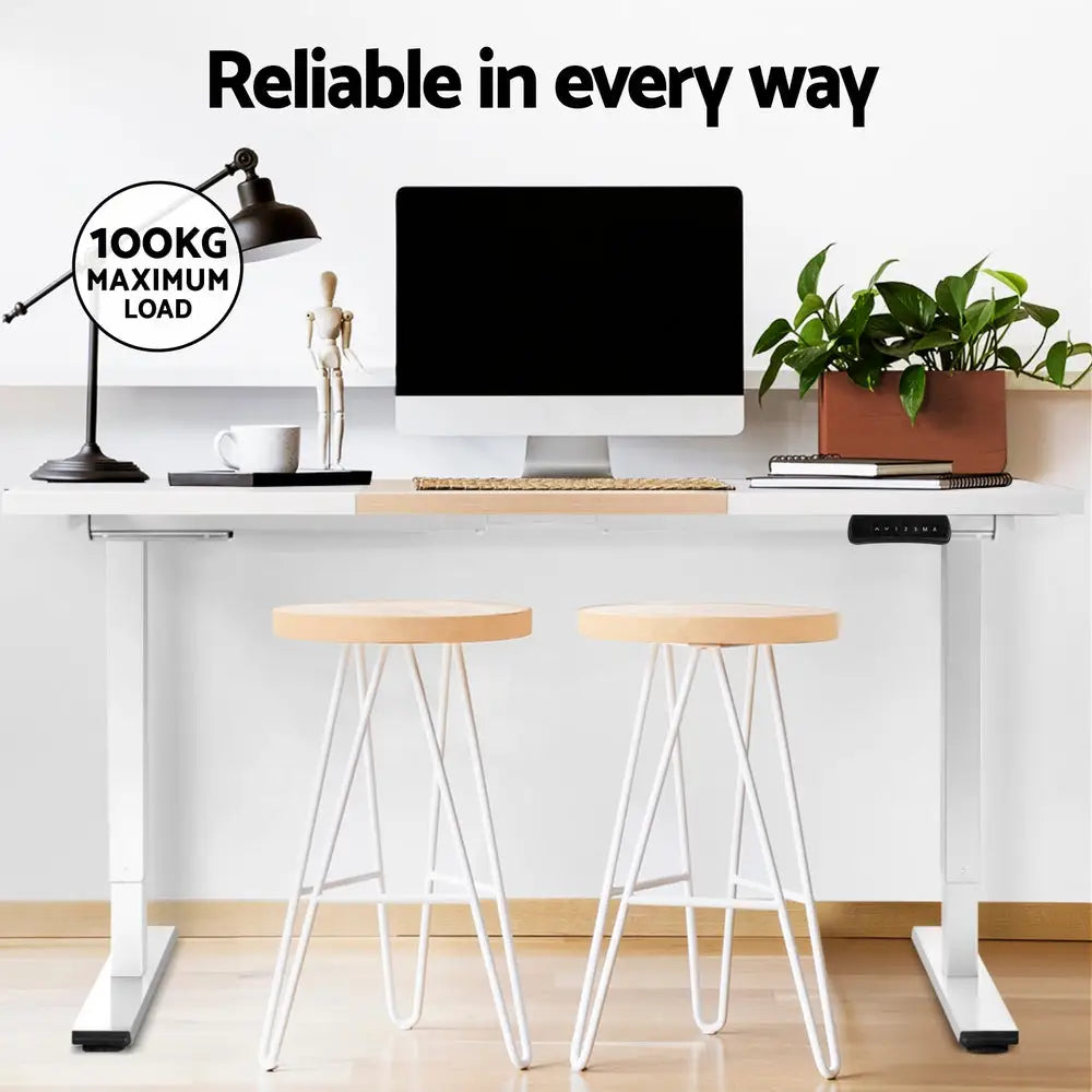 Artiss Standing Desk Motorised Dual Motor 120CM - Furniture > Office > Desks