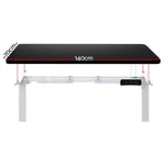 Artiss Standing Desk Motorised Dual Motor 140CM Black - Furniture > Office