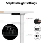 Artiss Standing Desk Motorised Dual Motor 140CM - Furniture > Office > Desks