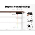 Artiss Standing Desk Motorised Dual Motor 140CM Walnut - Furniture > Office