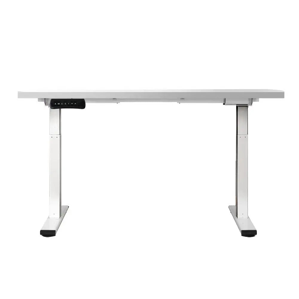 Artiss Standing Desk Motorised Dual Motor 140CM White - Furniture > Office
