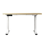 Artiss Standing Desk Motorised Dual Motor 140CM White Oak - Furniture > Office