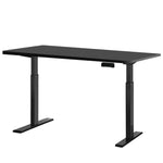 Artiss Standing Desk Motorised Dual Motor Black 140CM - Furniture > Office