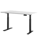 Artiss Standing Desk Motorised Dual Motor White 120CM - Furniture > Office