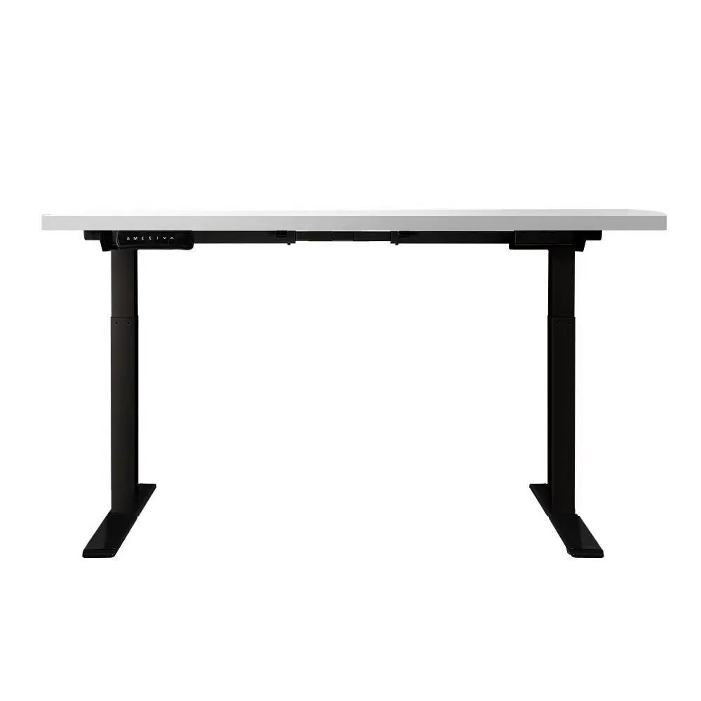 Artiss Standing Desk Motorised Dual Motor White 120CM - Furniture > Office