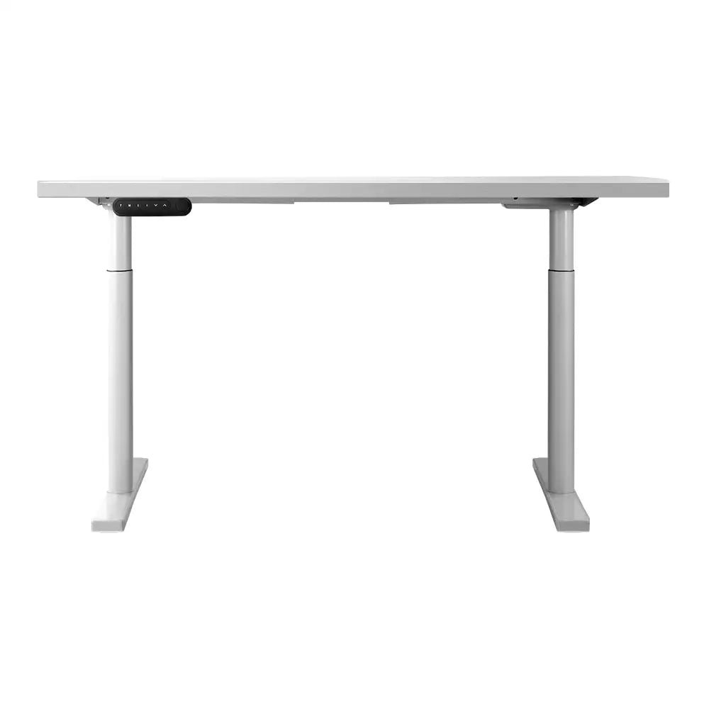Artiss Standing Desk Motorised Electric Dual Motor 120CM White - Furniture > Office