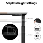 Artiss Standing Desk Motorised Electric Dual Motor 140CM - Furniture > Office > Desks