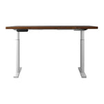 Artiss Standing Desk Motorised Electric Dual Motor 140CM Rustic Brown - Furniture > Office