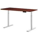Artiss Standing Desk Motorised Electric Dual Motor 140CM Walnut - Furniture > Office