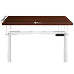 Artiss Standing Desk Motorised Electric Dual Motor 140CM Walnut - Furniture > Office