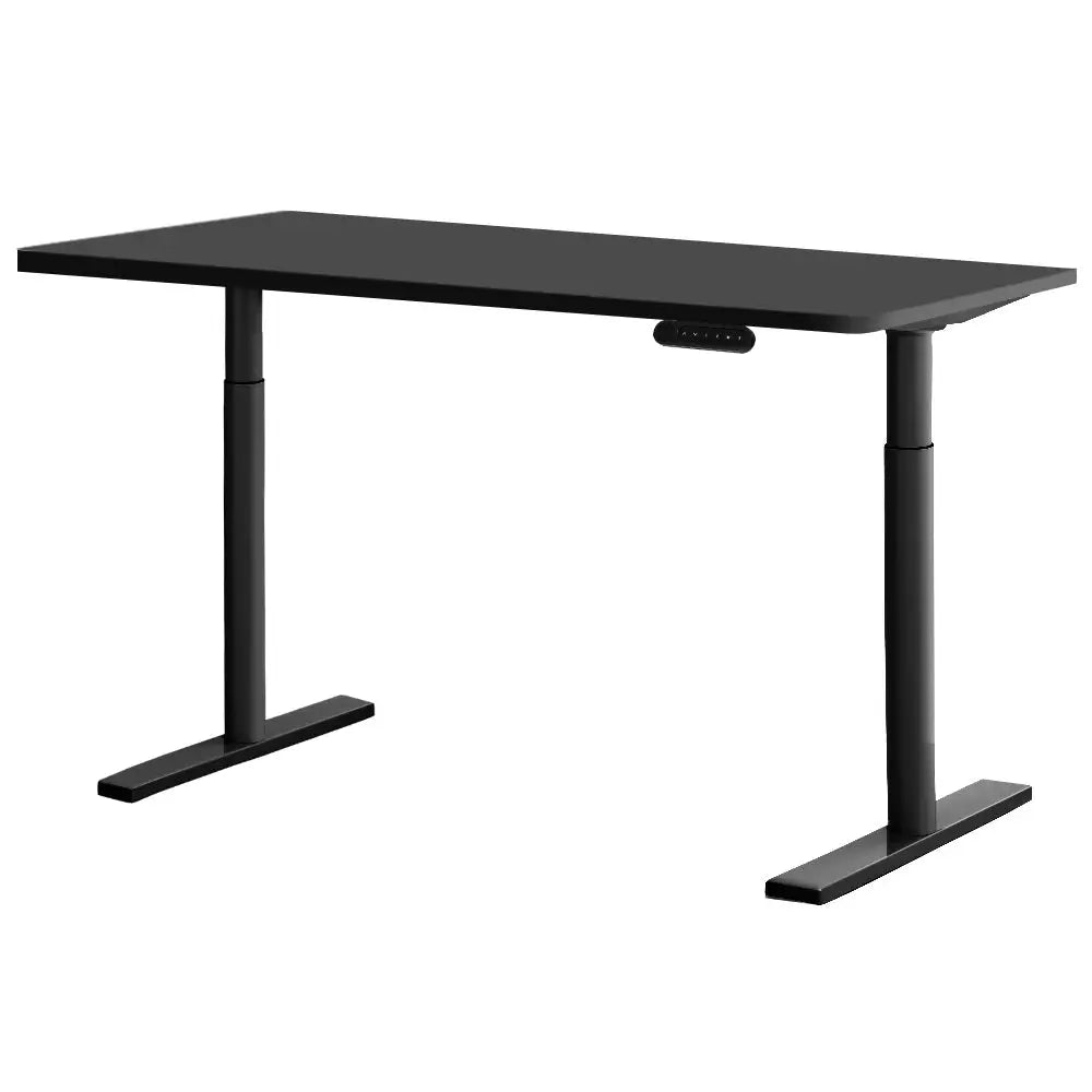 Artiss Standing Desk Motorised Electric Dual Motor Black 120CM - Furniture > Office