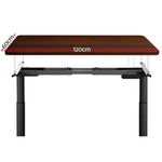Artiss Standing Desk Motorised Electric Dual Motor Walnut 120CM - Furniture > Office