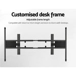 Artiss Standing Desk Motorised Electric Dual Motor Walnut 120CM - Furniture > Office