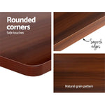 Artiss Standing Desk Motorised Electric Dual Motor Walnut 120CM - Furniture > Office