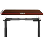 Artiss Standing Desk Motorised Electric Dual Motor Walnut 140CM - Furniture > Office