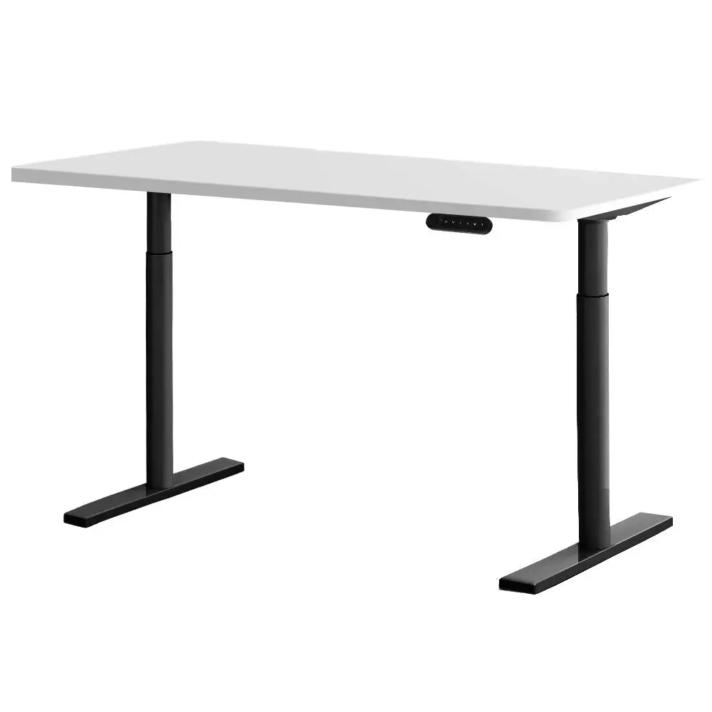 Artiss Standing Desk Motorised Electric Dual Motor White 120CM - Furniture > Office