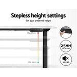 Artiss Standing Desk Motorised Electric Dual Motor White 120CM - Furniture > Office