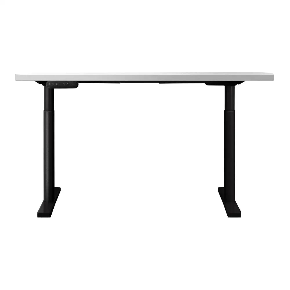 Artiss Standing Desk Motorised Electric Dual Motor White 120CM - Furniture > Office