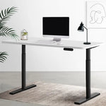 Artiss Standing Desk Motorised Electric Dual Motor White 120CM - Furniture > Office