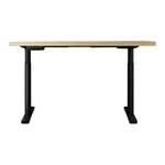 Artiss Standing Desk Motorised Electric Dual Motor White Oak 120CM - Furniture > Office