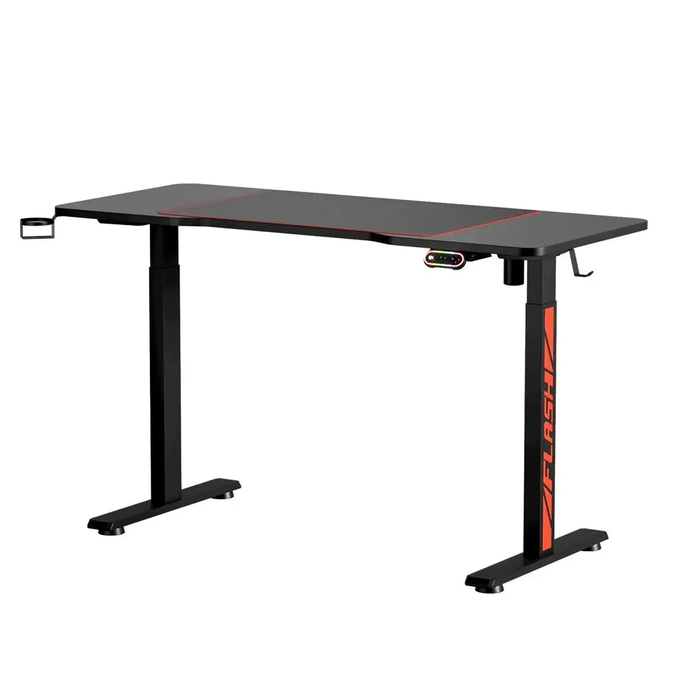 Artiss Standing Desk Motorised Gaming Desks Black 140CM - Furniture > Office