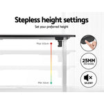 Artiss Standing Desk Motorised Sit Stand Desks Black 140CM - Furniture > Office