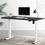 Artiss Standing Desk Motorised Sit Stand Desks Black 140CM - Furniture > Office
