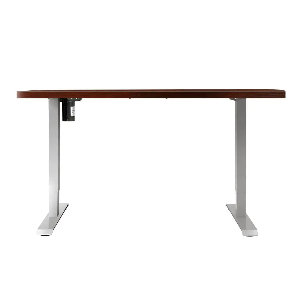 Artiss Standing Desk Motorised Sit Stand Desks Walnut 140CM - Furniture > Office