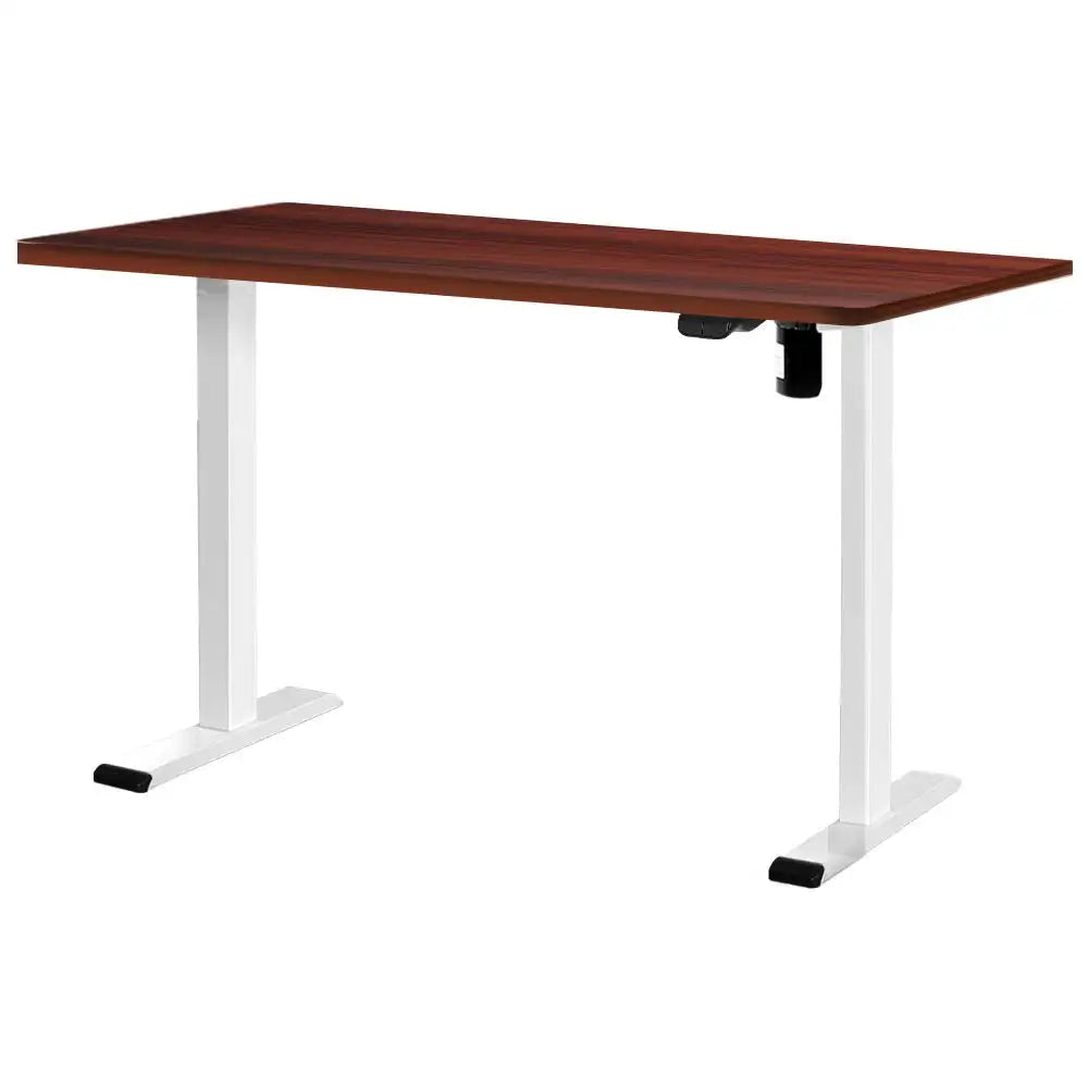 Artiss Standing Desk Motorised Sit Stand Desks Walnut 140CM - Furniture > Office