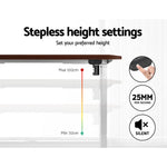Artiss Standing Desk Motorised Sit Stand Desks Walnut 140CM - Furniture > Office