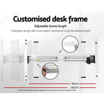 Artiss Standing Desk Motorised Sit Stand Desks White 140CM - Furniture > Office