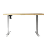 Artiss Standing Desk Motorised Sit Stand Desks White Oak 140CM - Furniture > Office