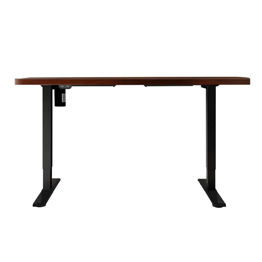 Artiss Standing Desk Motorised Walnut 120CM - Furniture > Office