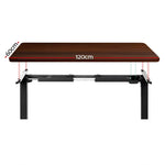Artiss Standing Desk Motorised Walnut 120CM - Furniture > Office