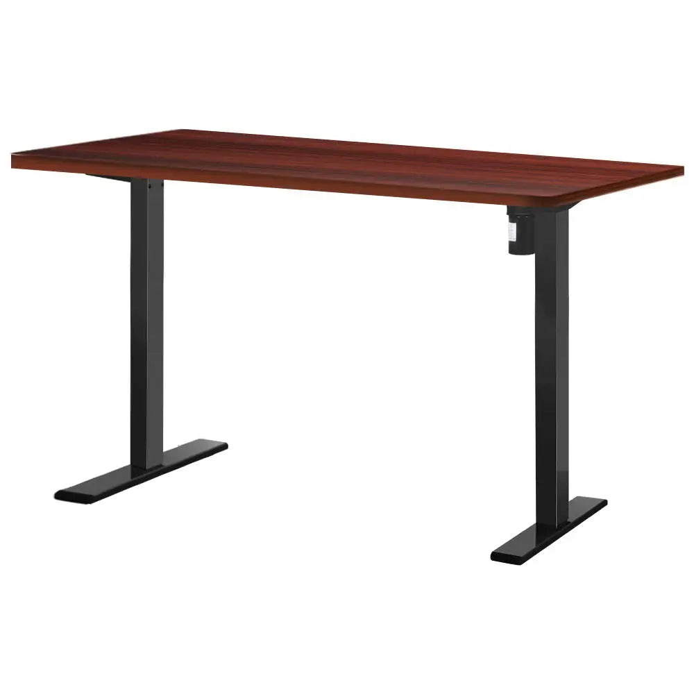 Artiss Standing Desk Motorised Walnut 140CM - Furniture > Office