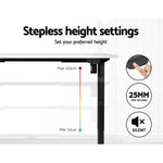 Artiss Standing Desk Motorised White 140CM - Furniture > Office