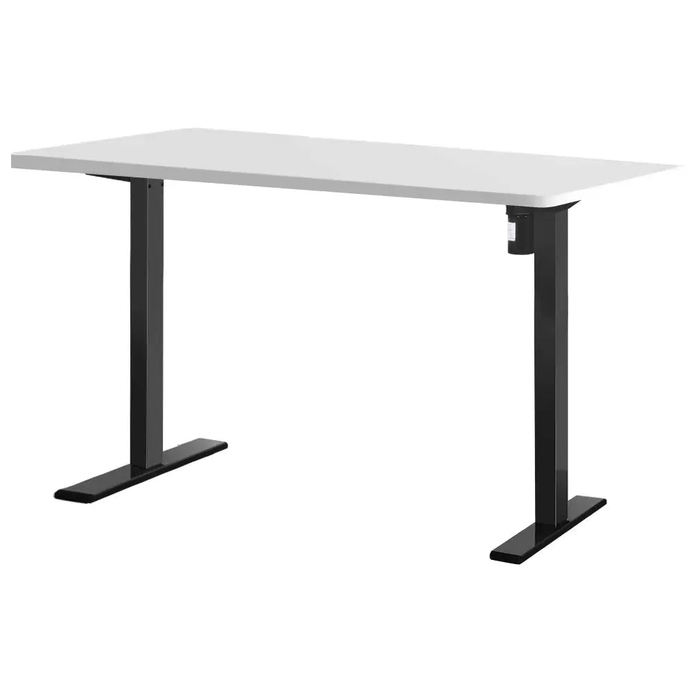 Artiss Standing Desk Motorised White 140CM - Furniture > Office