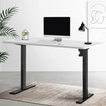 Artiss Standing Desk Motorised White 140CM - Furniture > Office