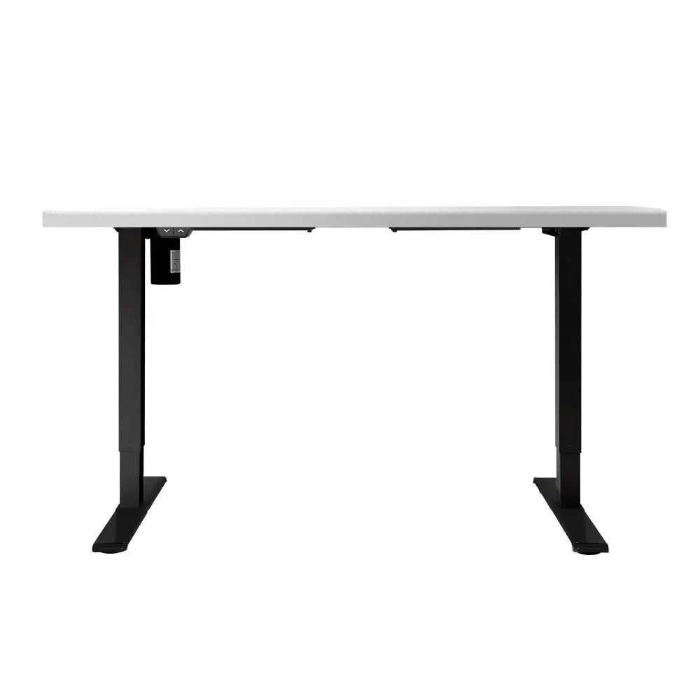 Artiss Standing Desk Motorised White 140CM - Furniture > Office