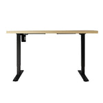 Artiss Standing Desk Motorised White Oak 140CM - Furniture > Office
