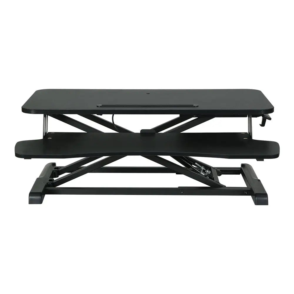 Artiss Standing Desk Riser Height Adjustable Black 80CM - Furniture > Office