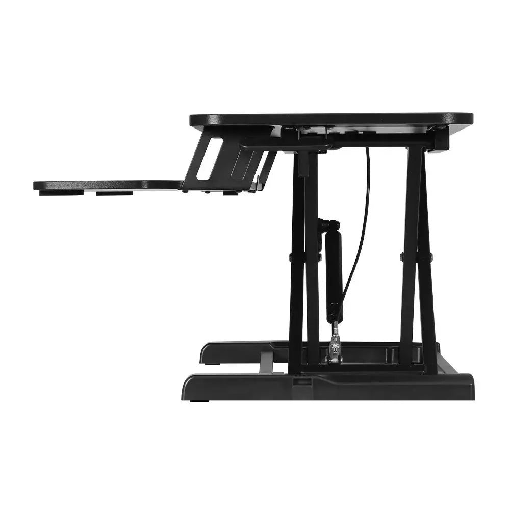 Artiss Standing Desk Riser Height Adjustable Black 80CM - Furniture > Office